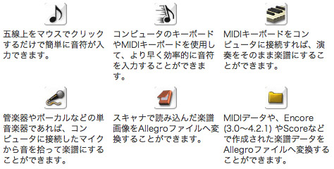 多彩な入力方法